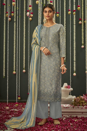 Pewter Grey Salwar Suit