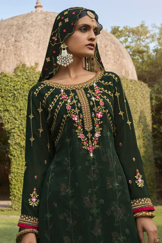 green salwar suit