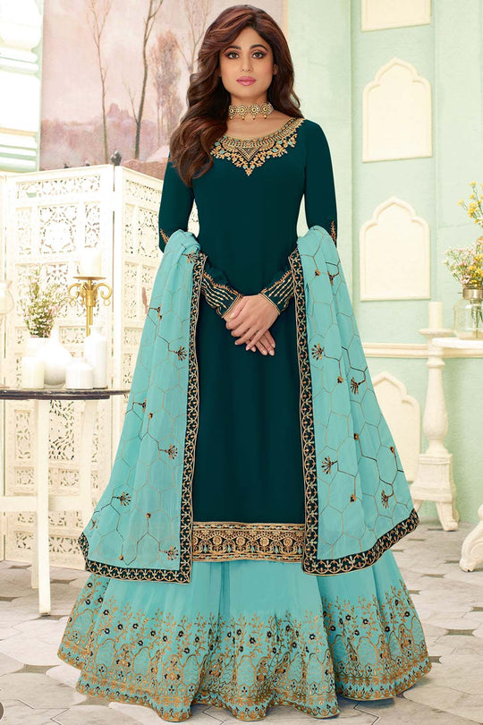 salwar suit with gharara