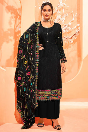 Pitch Black Salwar Suit