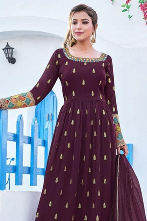 Raisin Purple Salwar Suit