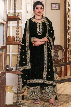 Raven Black Salwar Suit