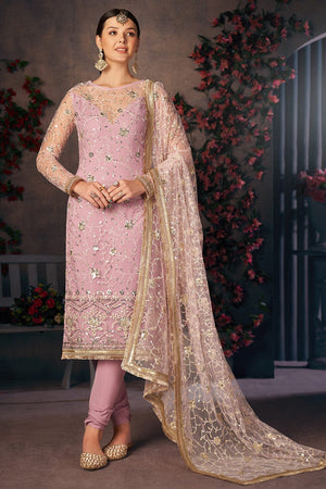 pink salwar suit