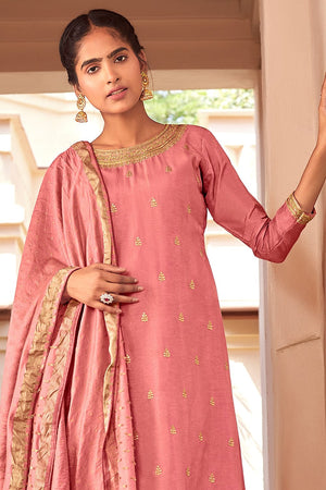 pink salwar suit