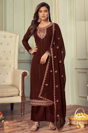 Russet Brown Salwar Suit