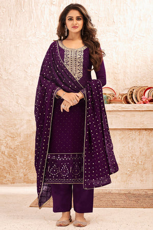 Sangria Purple Salwar Suit