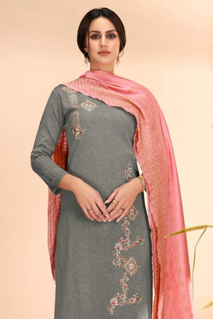 grey salwar suit