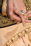 Salwar Suit Sepia Yellow Unstitched Salwar Suit saree online
