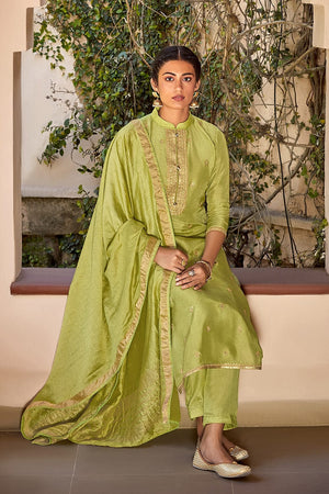 green salwar suit