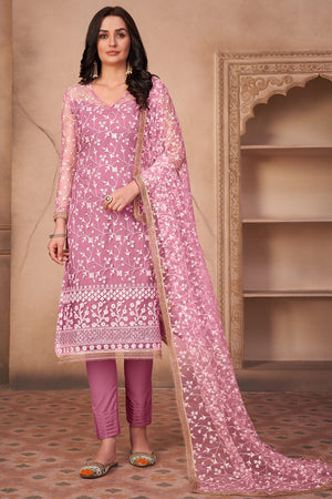 Taffy Pink Salwar Suit