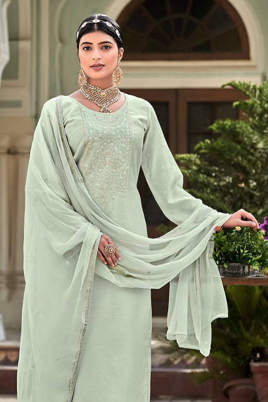 green salwar suit