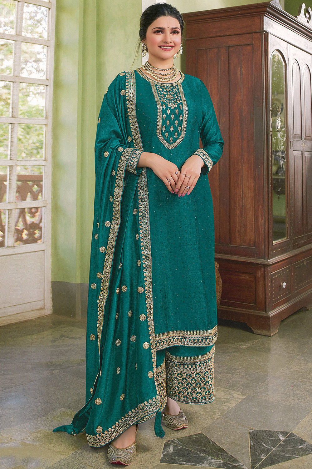 Teal Blue Colour Inayat 3 Heavy Stylish Fancy Designer Wedding Wear Latest  Salwar Suit Collection 303 - The Ethnic World