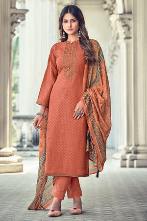 Tiger Orange Salwar Suit