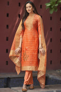 orange salwar suit