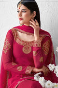 Salwar Suit Tulip Pink Unstitched Salwar Suit saree online