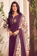 purple sulwar suit