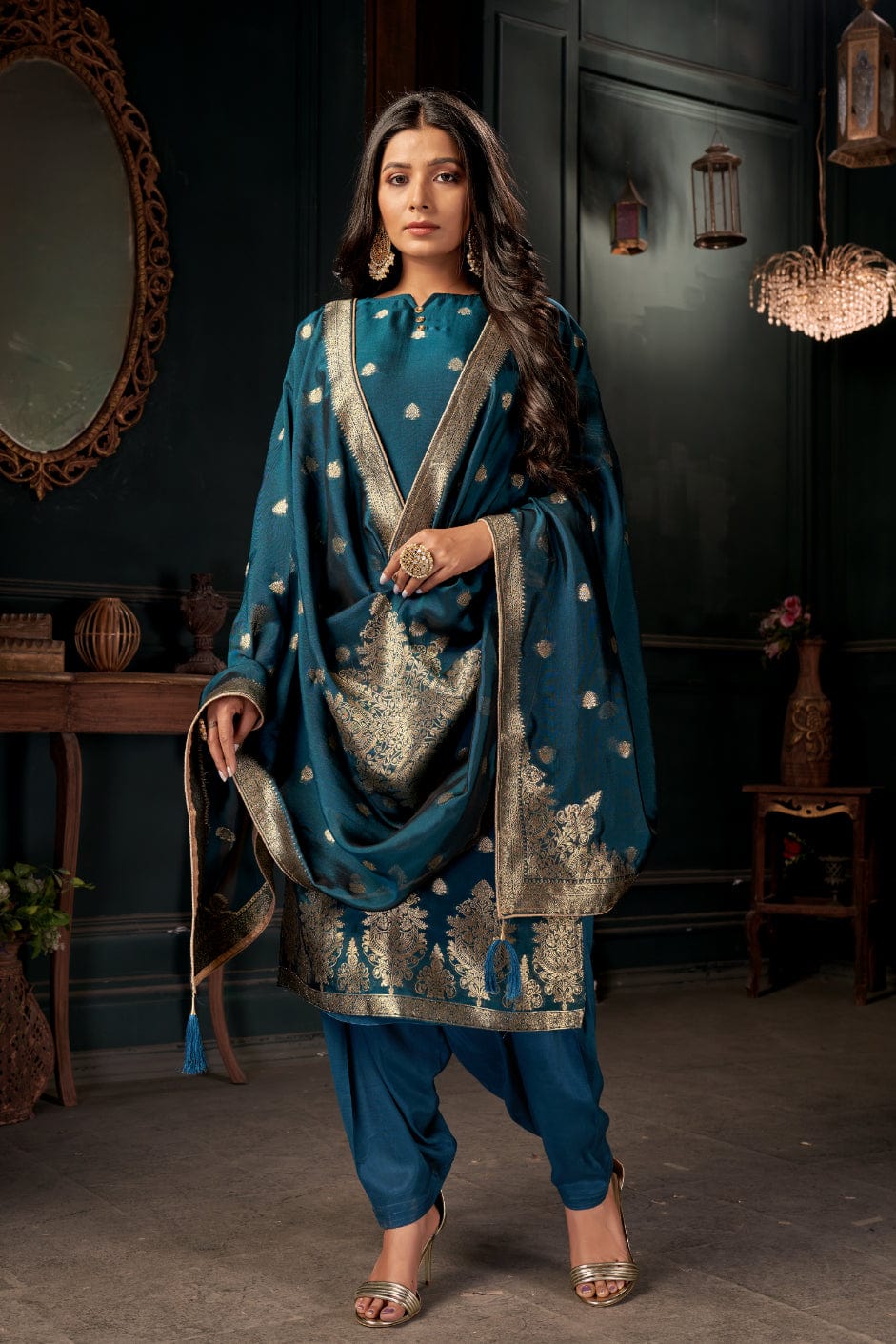 Sexy Blue Rayon Designer Suit Indian Western Modern Kurta Salwar Kameez  Dresses | eBay