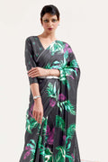 satin saree