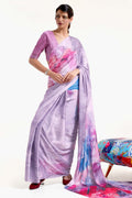 satin silk saree