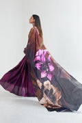 latest satin crepe saree