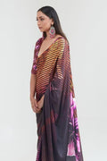 satin crepe saree online