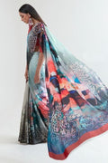 latest satin crepe saree