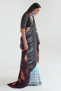 latest satin crepe saree