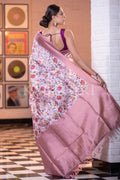 Satin Silk Saree Cavern Pink Satin Silk Saree saree online