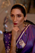 silk saree with designer blouse