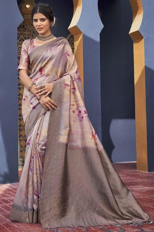 satin saree images