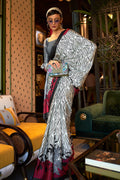 satin silk saree