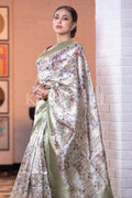 Satin Silk Saree Moss Green Satin Silk Saree saree online