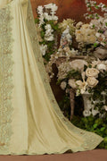 Satin Silk Saree Pista Embroidered Moti Work Satin Silk Saree saree online