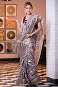 Satin Silk Saree Prim Purple Satin Silk Saree saree online