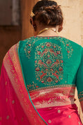 silk saree blouse design