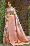 Satin Silk Saree Rose Pink Satin Silk Saree saree online