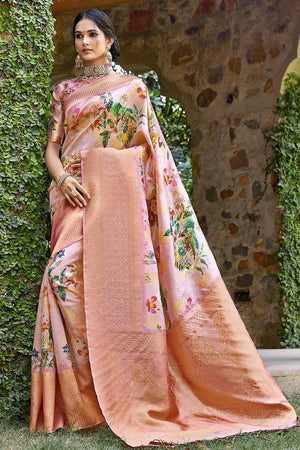 Satin Silk Saree Rose Pink Satin Silk Saree saree online