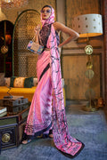 satin silk saree