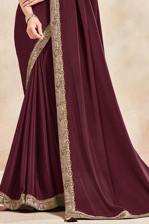 Maroon Saree - Buy Trendy Maroon Saree Online in India | Myntra