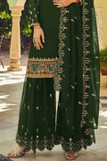 sharara suit with plazzo
