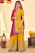 yellow sharara suit