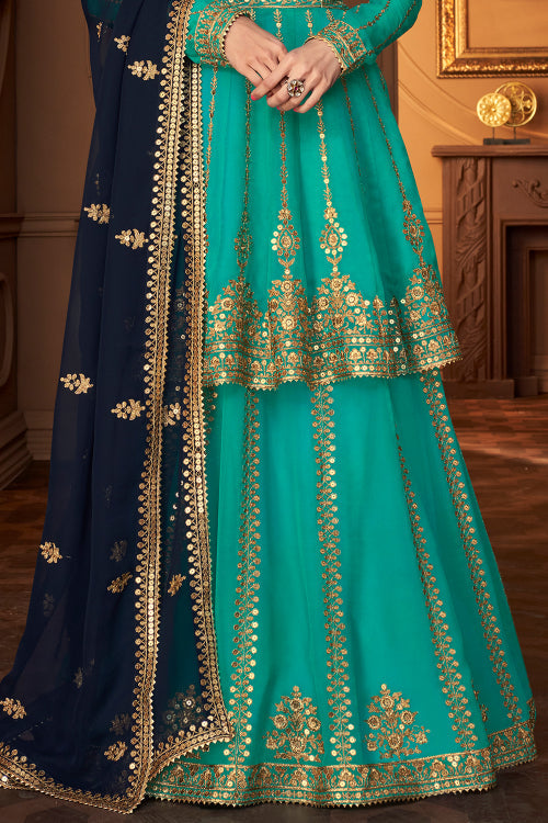 fancy sharara suit