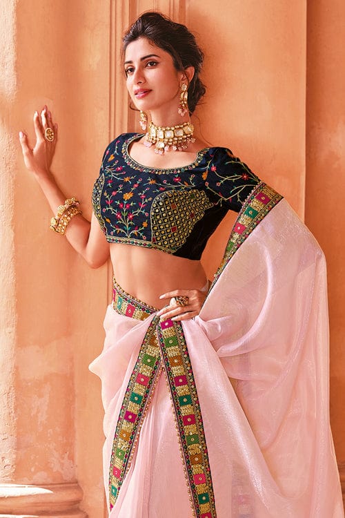 silk saree blouse design