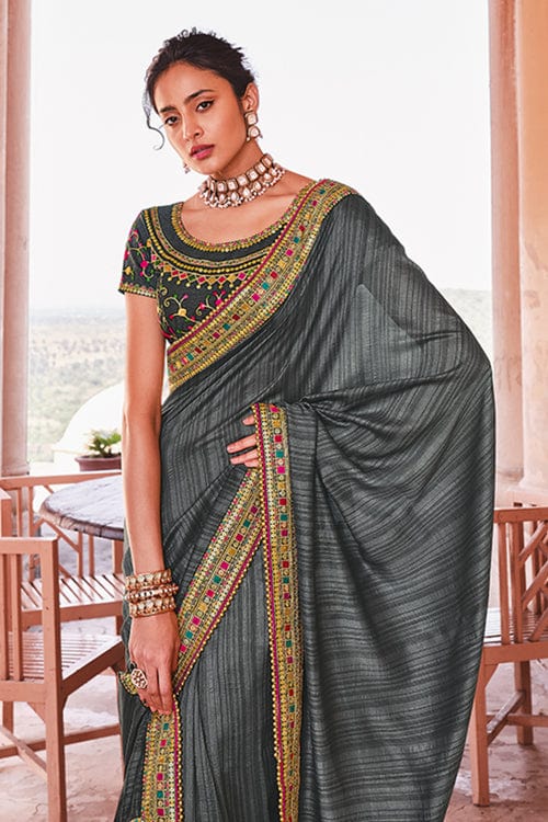 silk saree blouse design