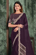 plain silk saree