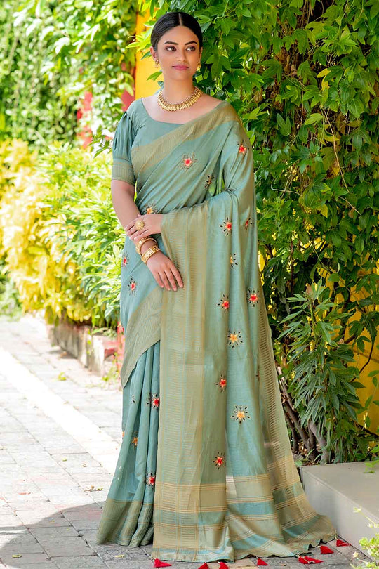 silk saree blouse design