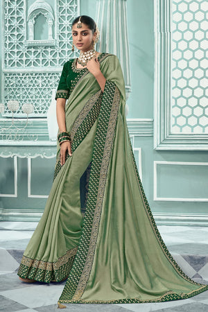 Light Green Silk Saree