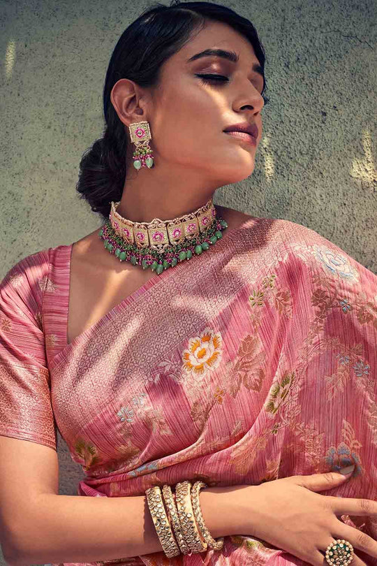 silk saree blouse design