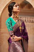 silk saree blouse design