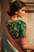 silk saree for blouse design